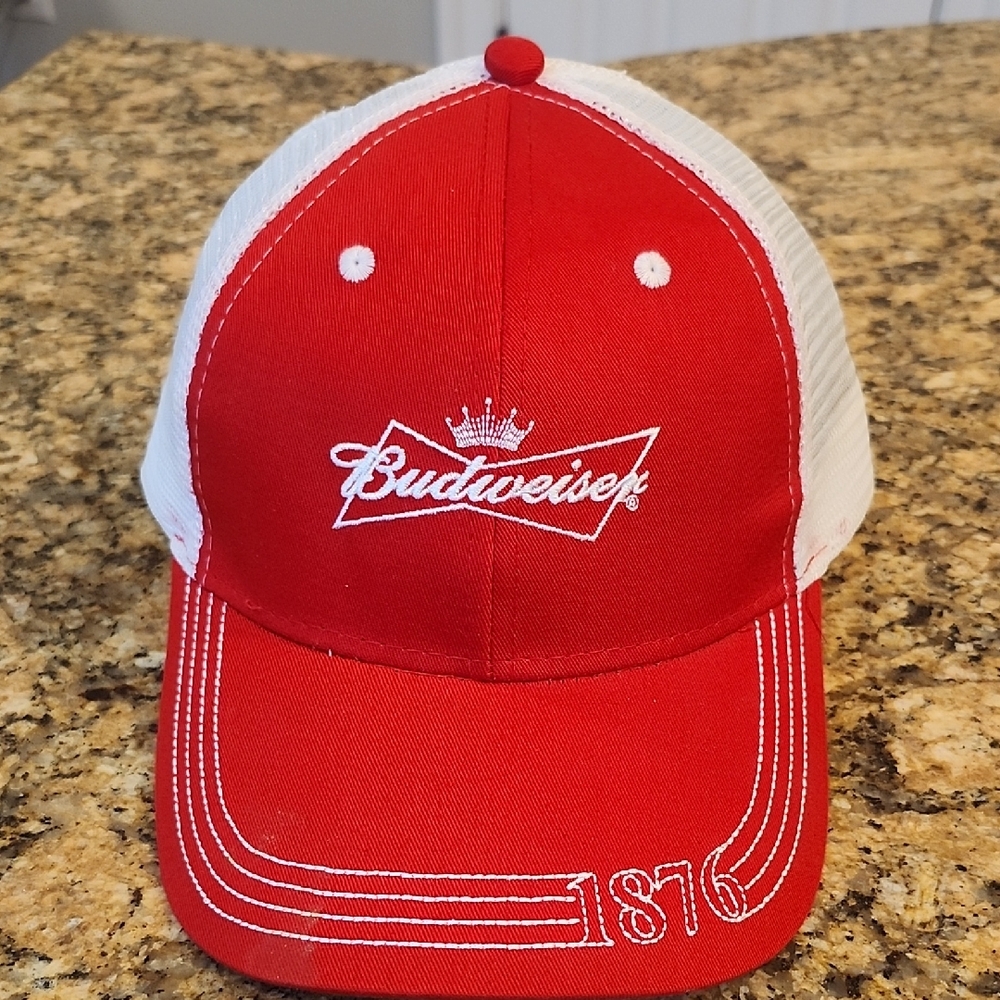 Budweiser Red‎ and White Logo Hat